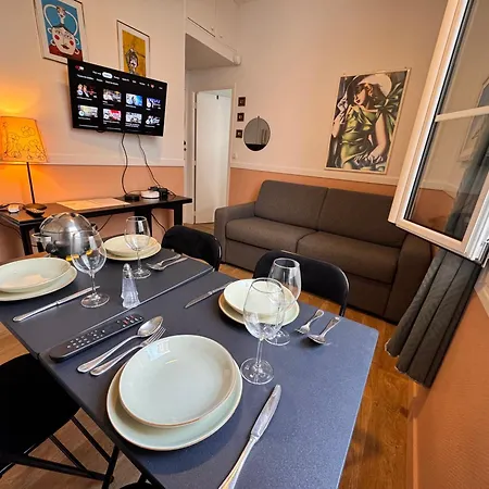 Peaceful Flat W Wifi Very Close To Pl Massena Refurbished Lägenhet Nice